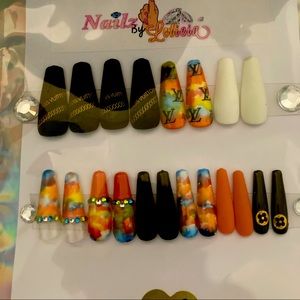 press on nails, false nails, gel nails